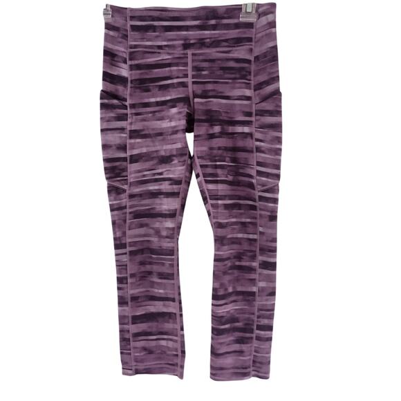 Lululemon speed up crop 21" shadowed smoke mulberry Size 4 - Picture 1 of 9